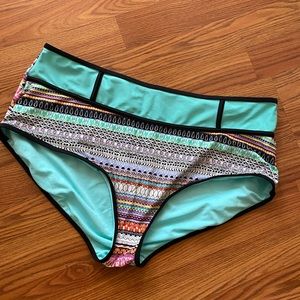 Plus Size High Waisted Bikini Bottom
